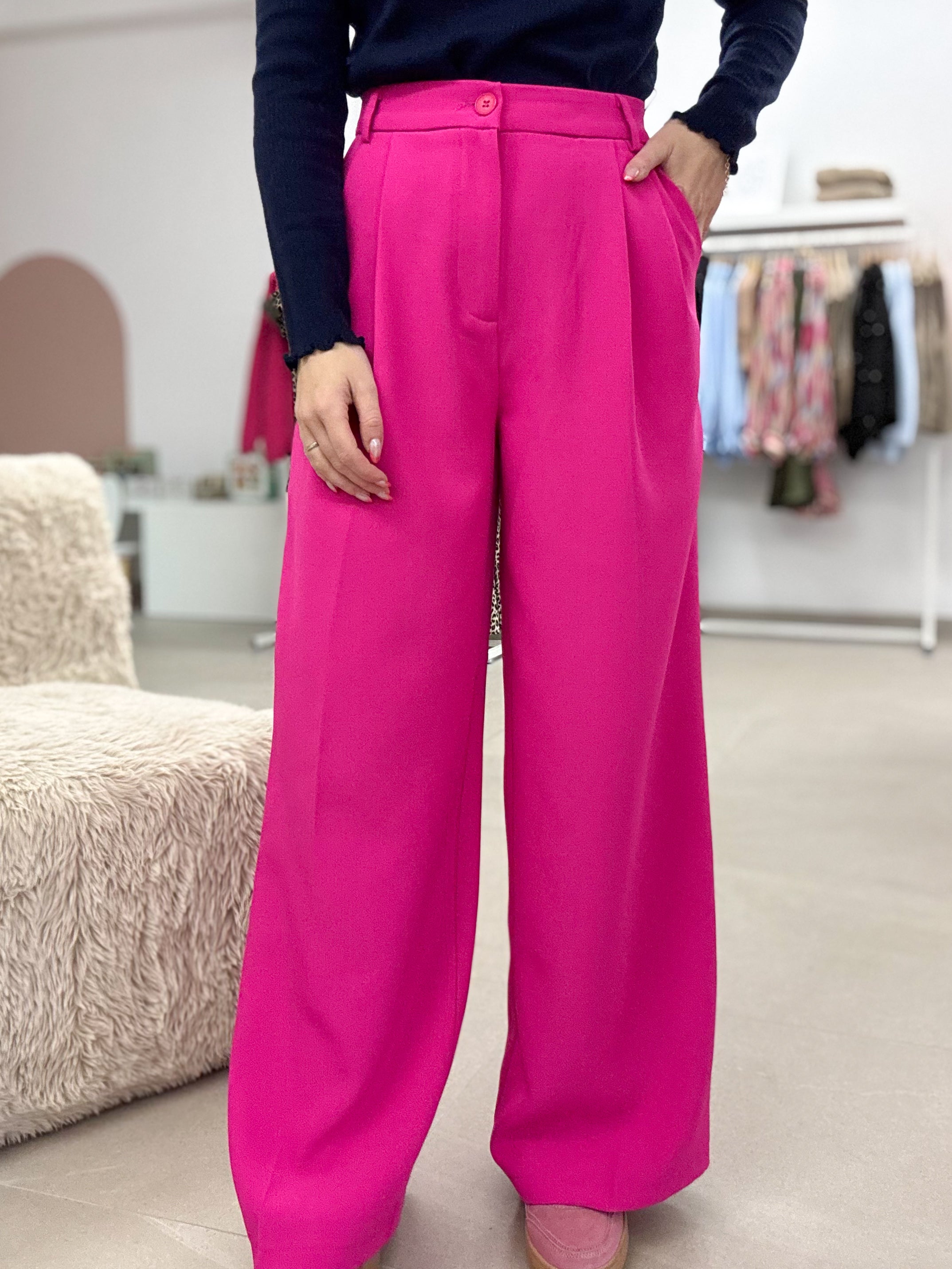 Bo wide trouser - Fuchsia