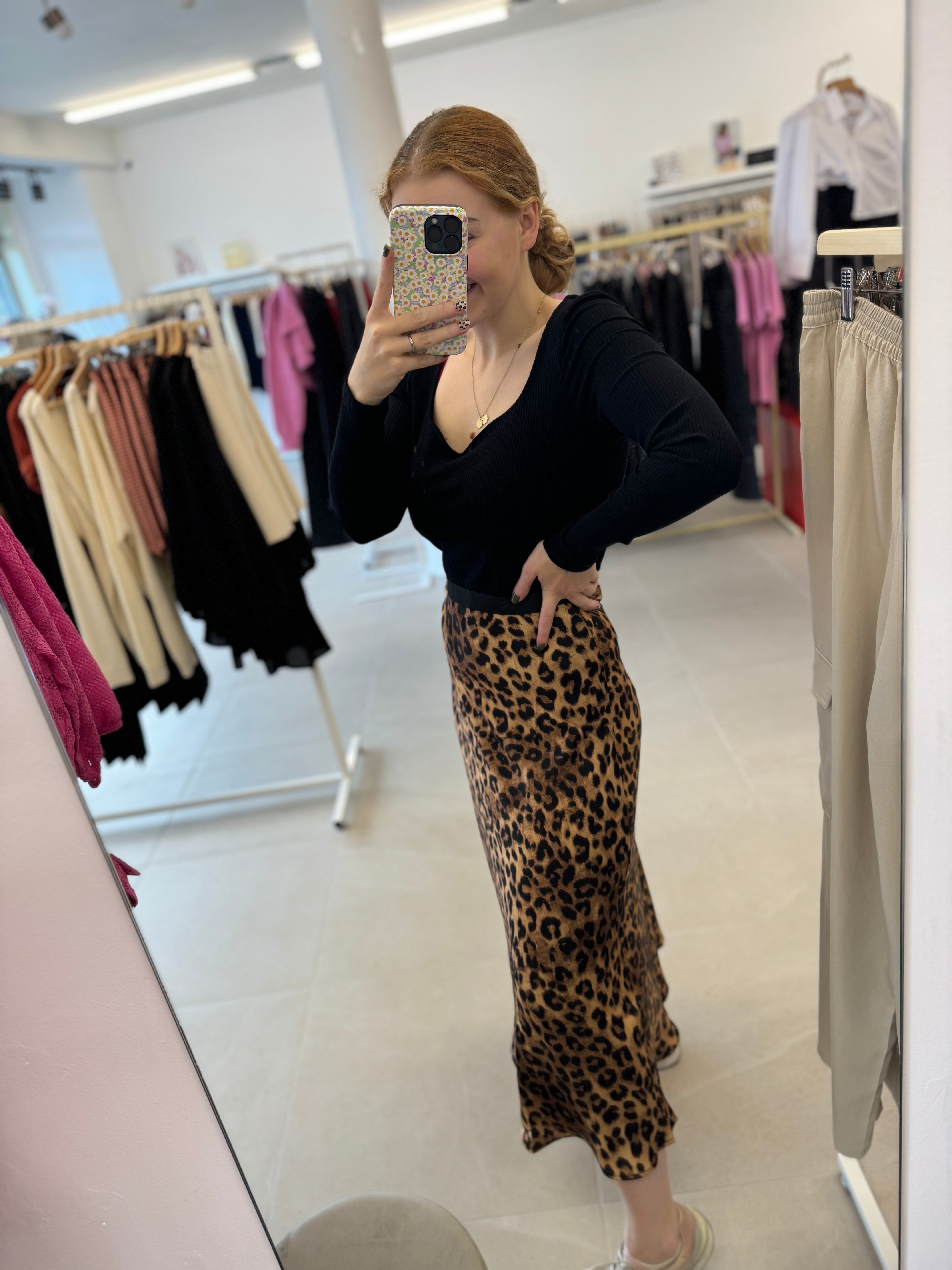 Silk Skirt - Leopard