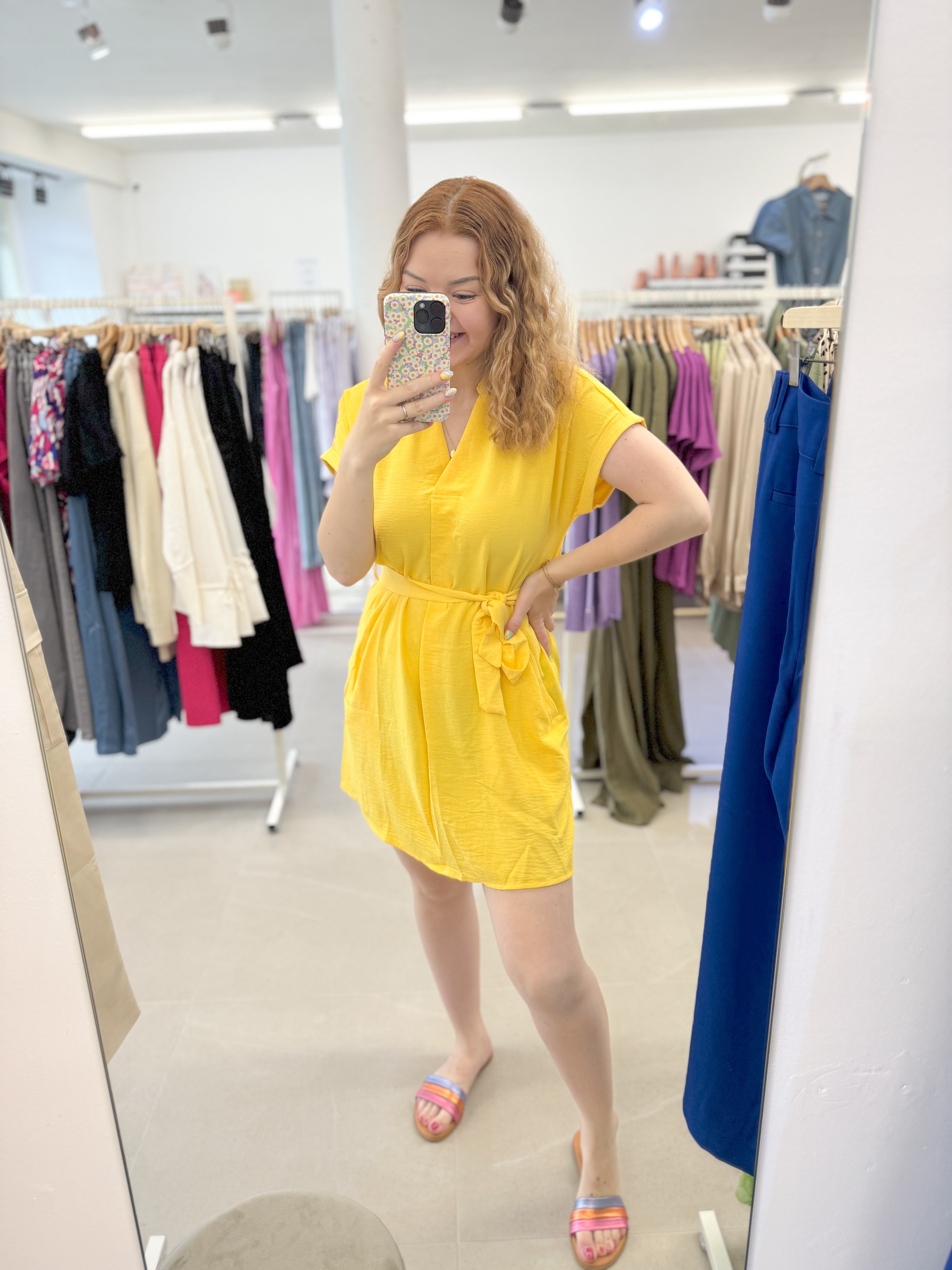 Spring shirtdress - Yellow