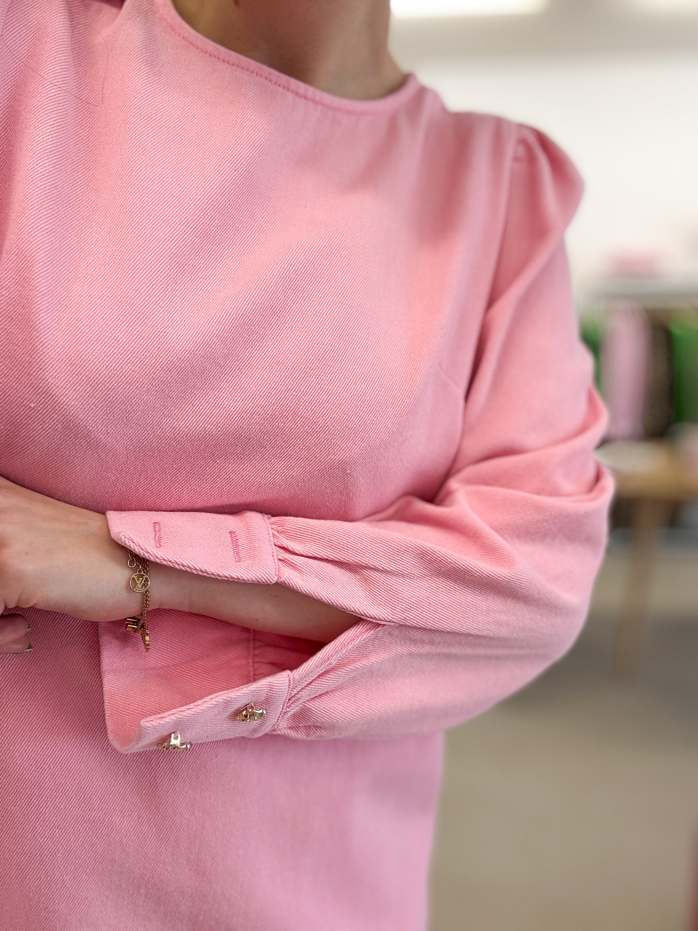 Pink jeansdress