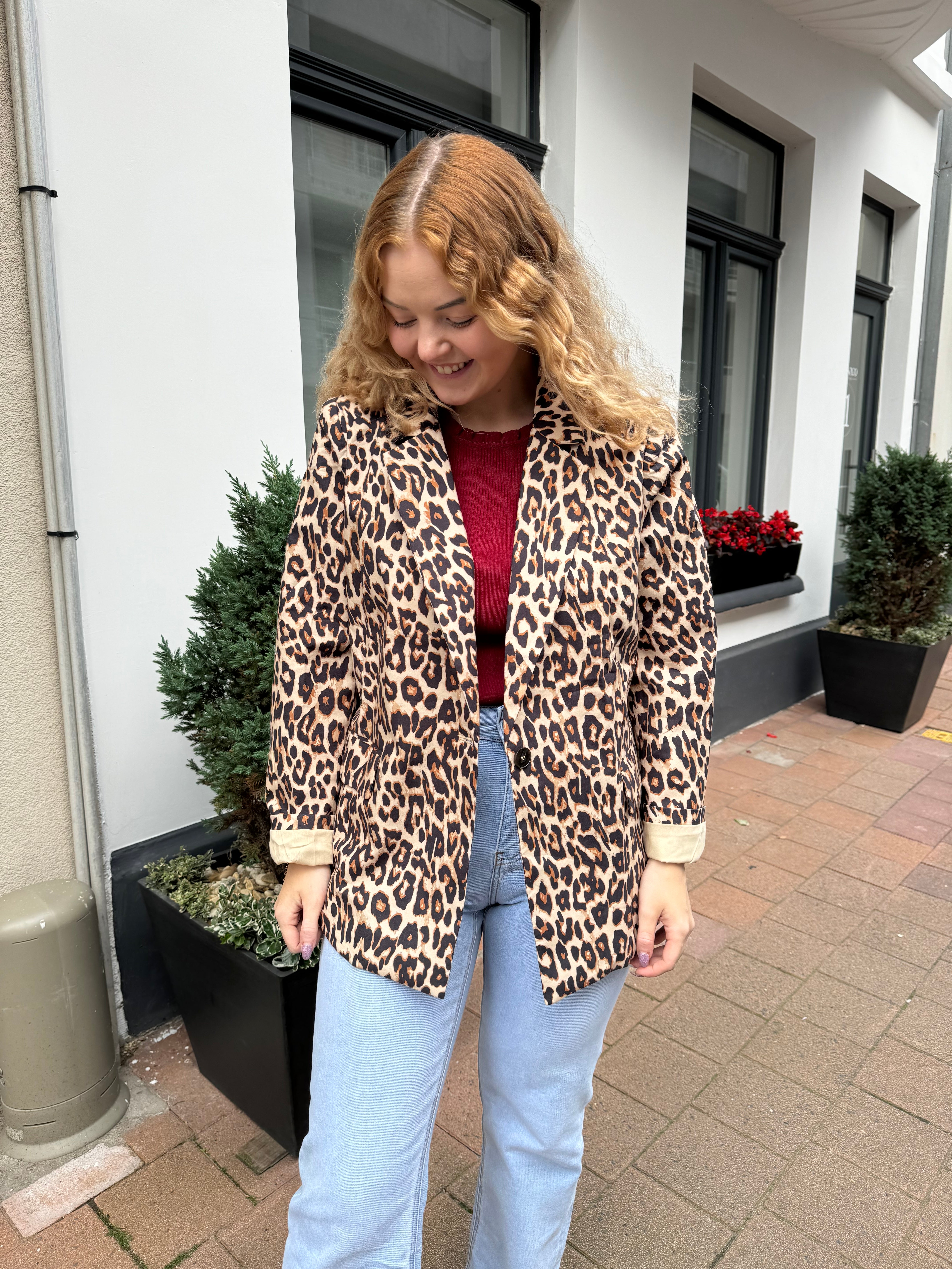 Leopard Blazer