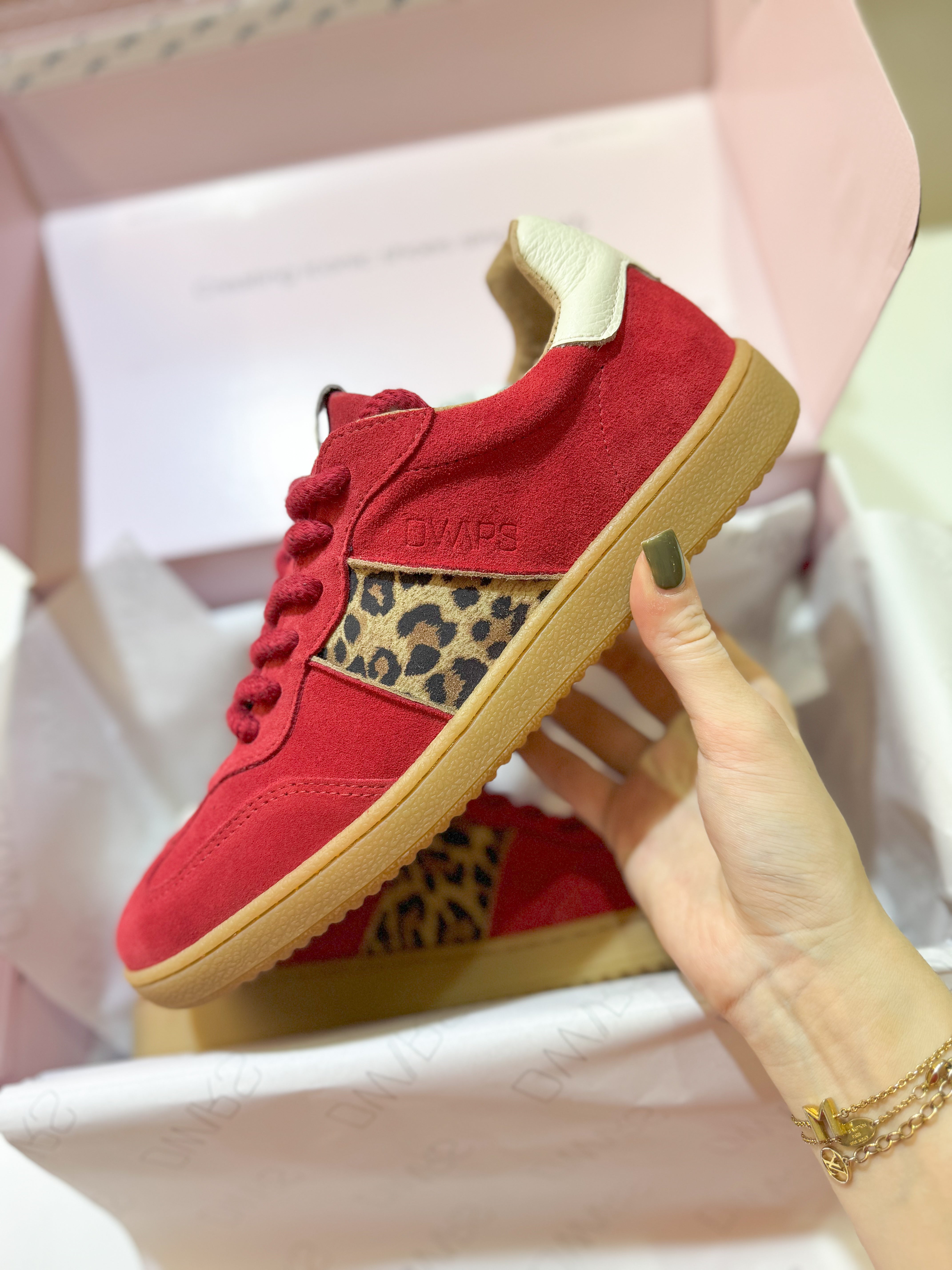 Poona sneakers - Leopard/Red