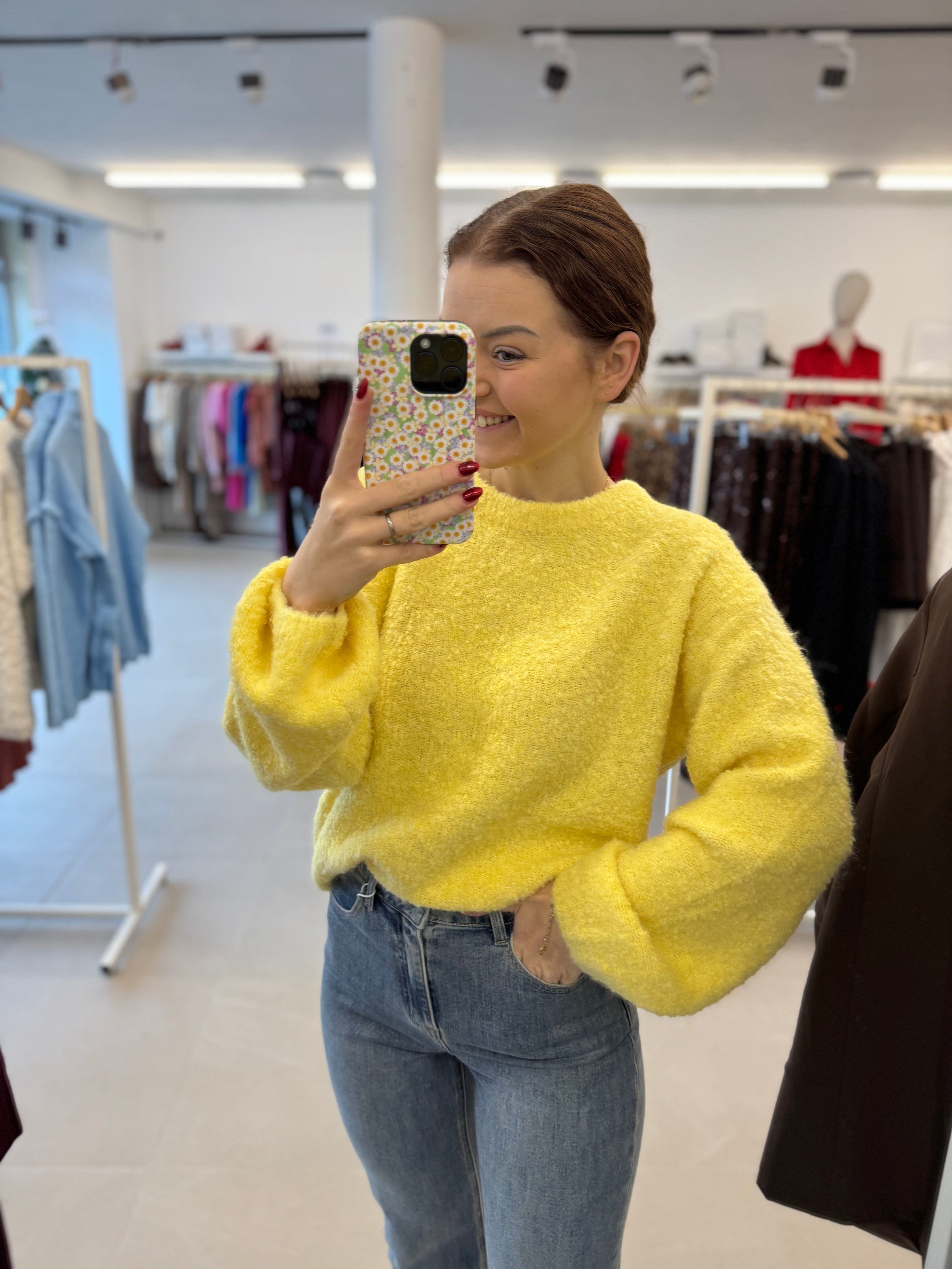 Yellow soft knit