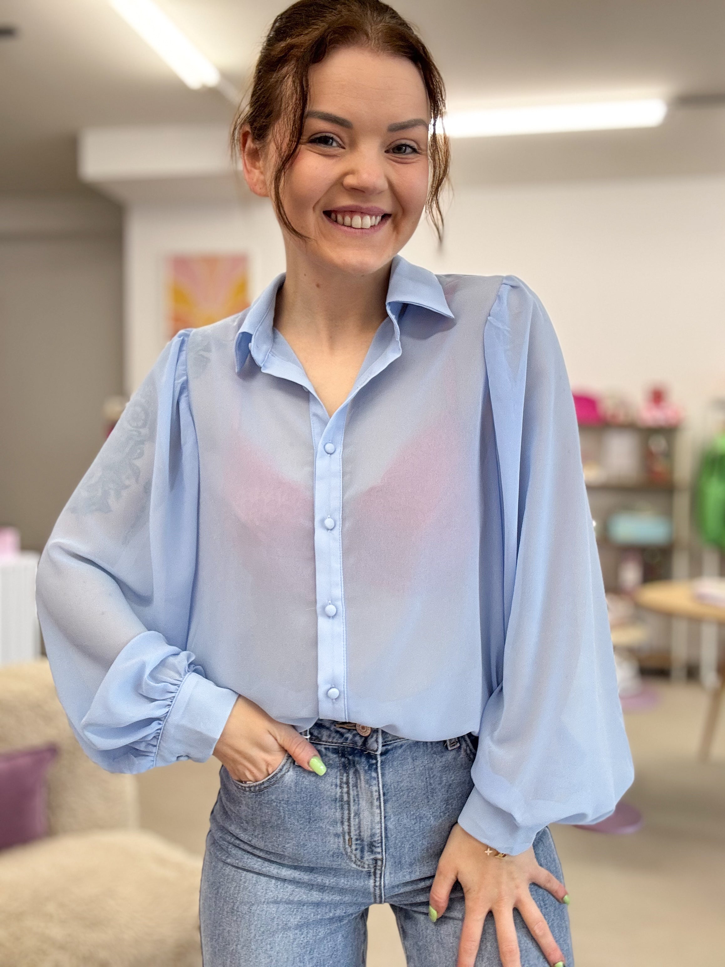 Ana blouse - Blue