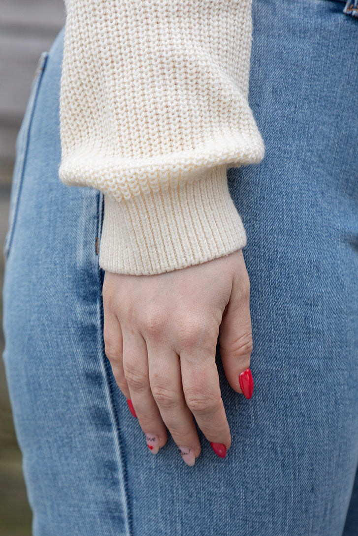 ViFirence Tricot avec nœud - Beige