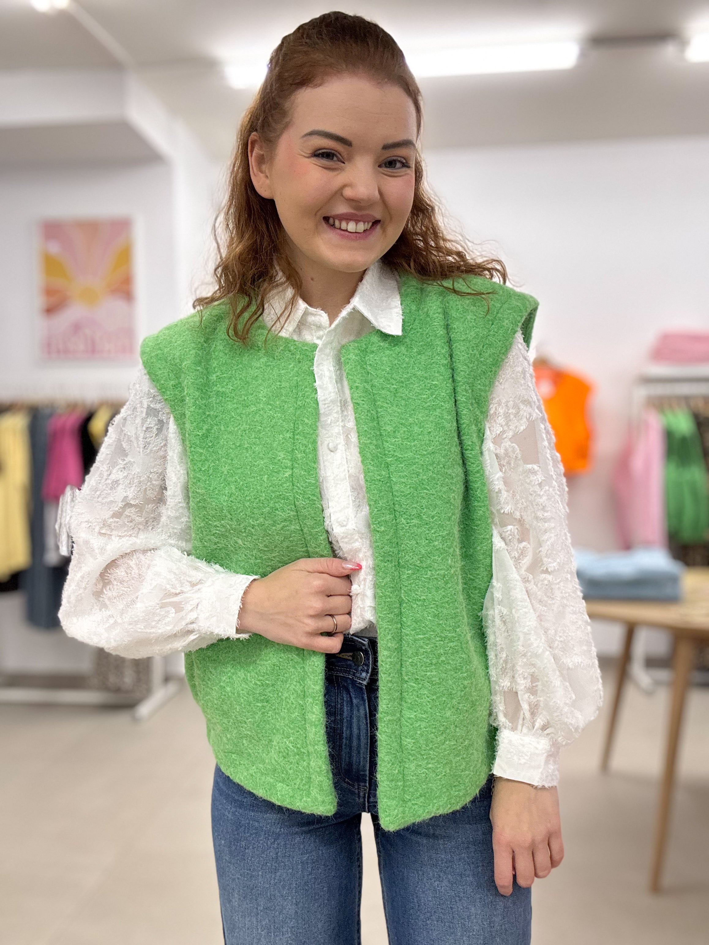 Classic green gilet