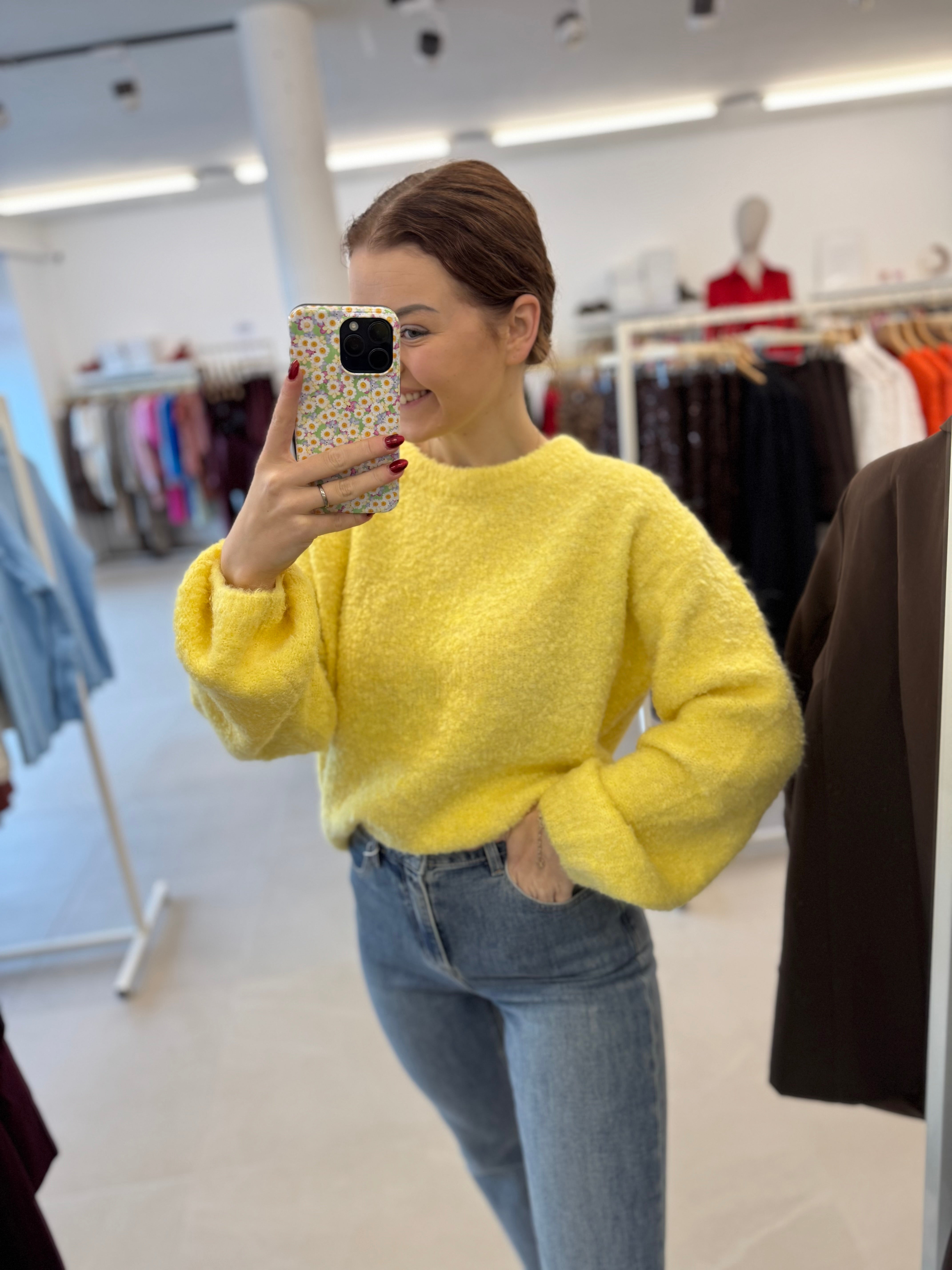 Yellow soft knit