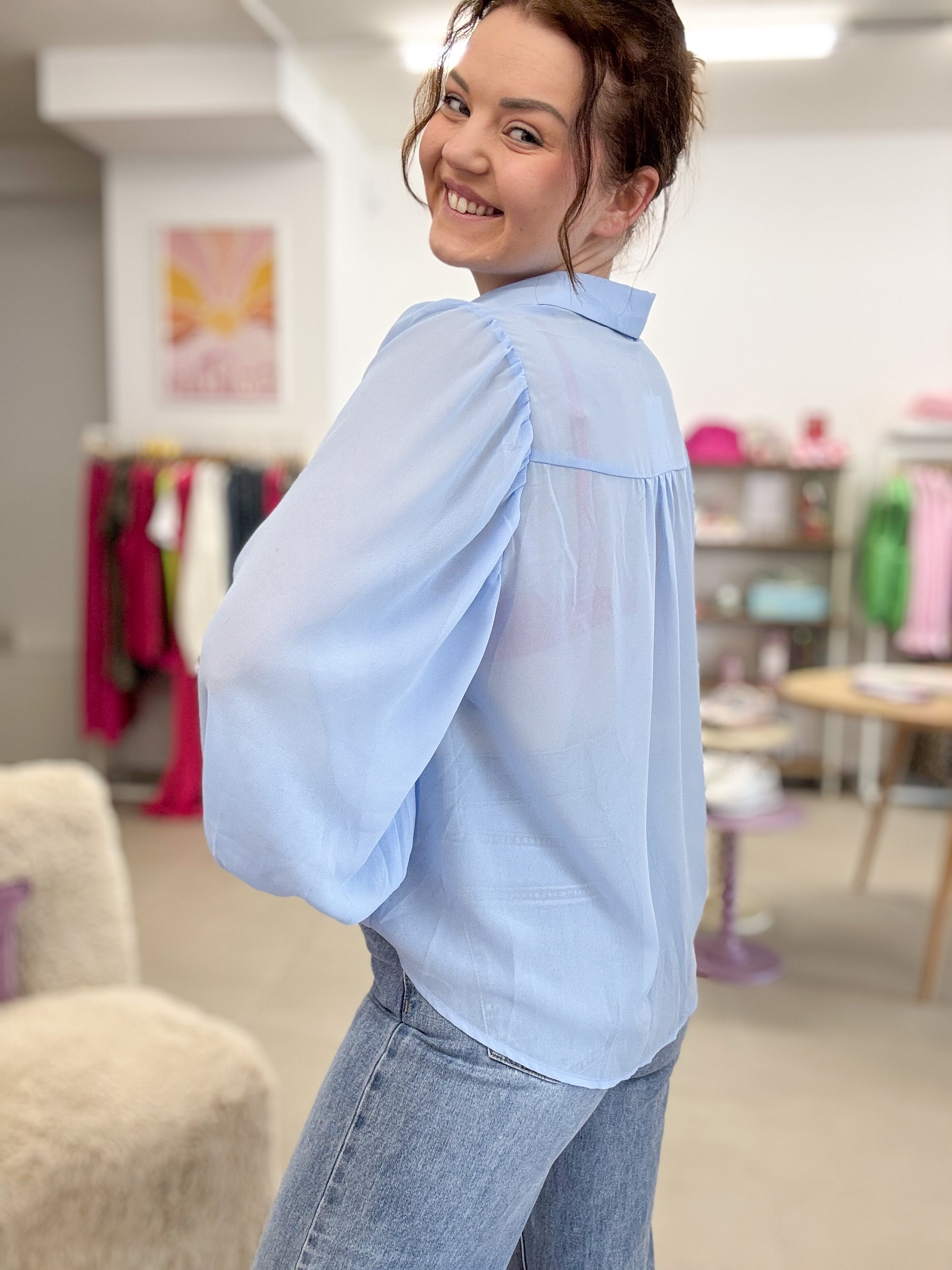 Ana blouse - Blue