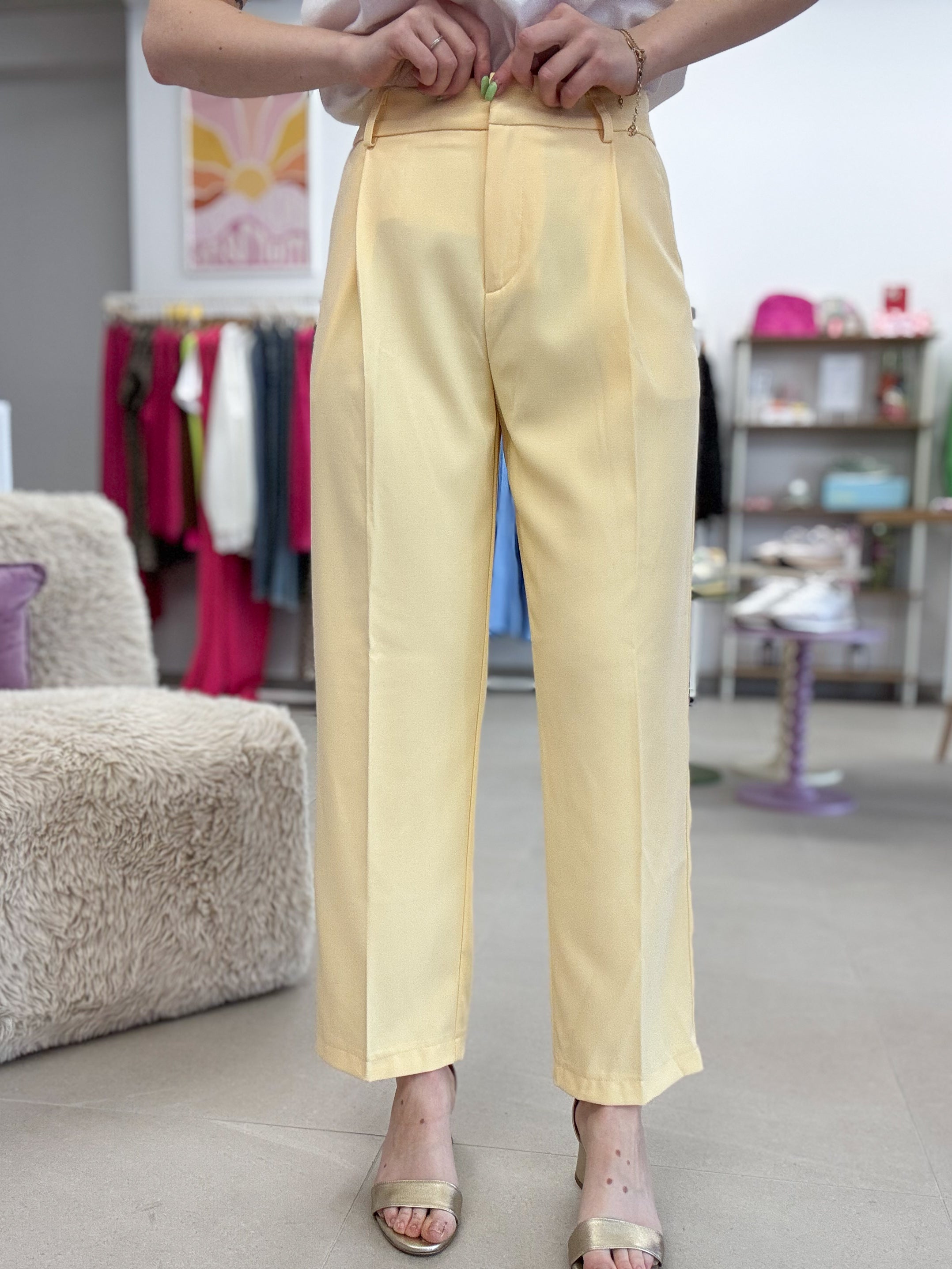 Suit up trouser - Yellow