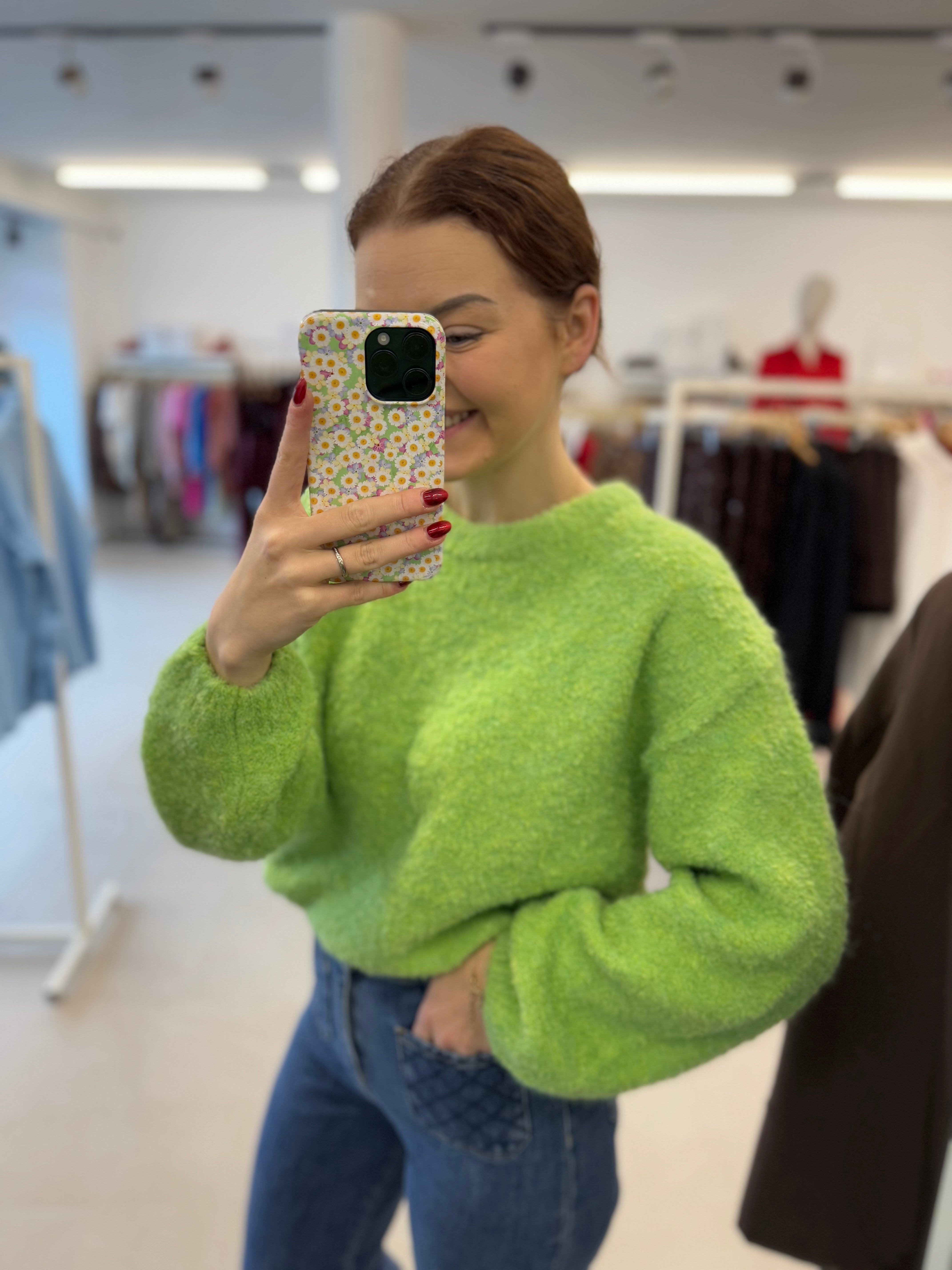 Green soft knit