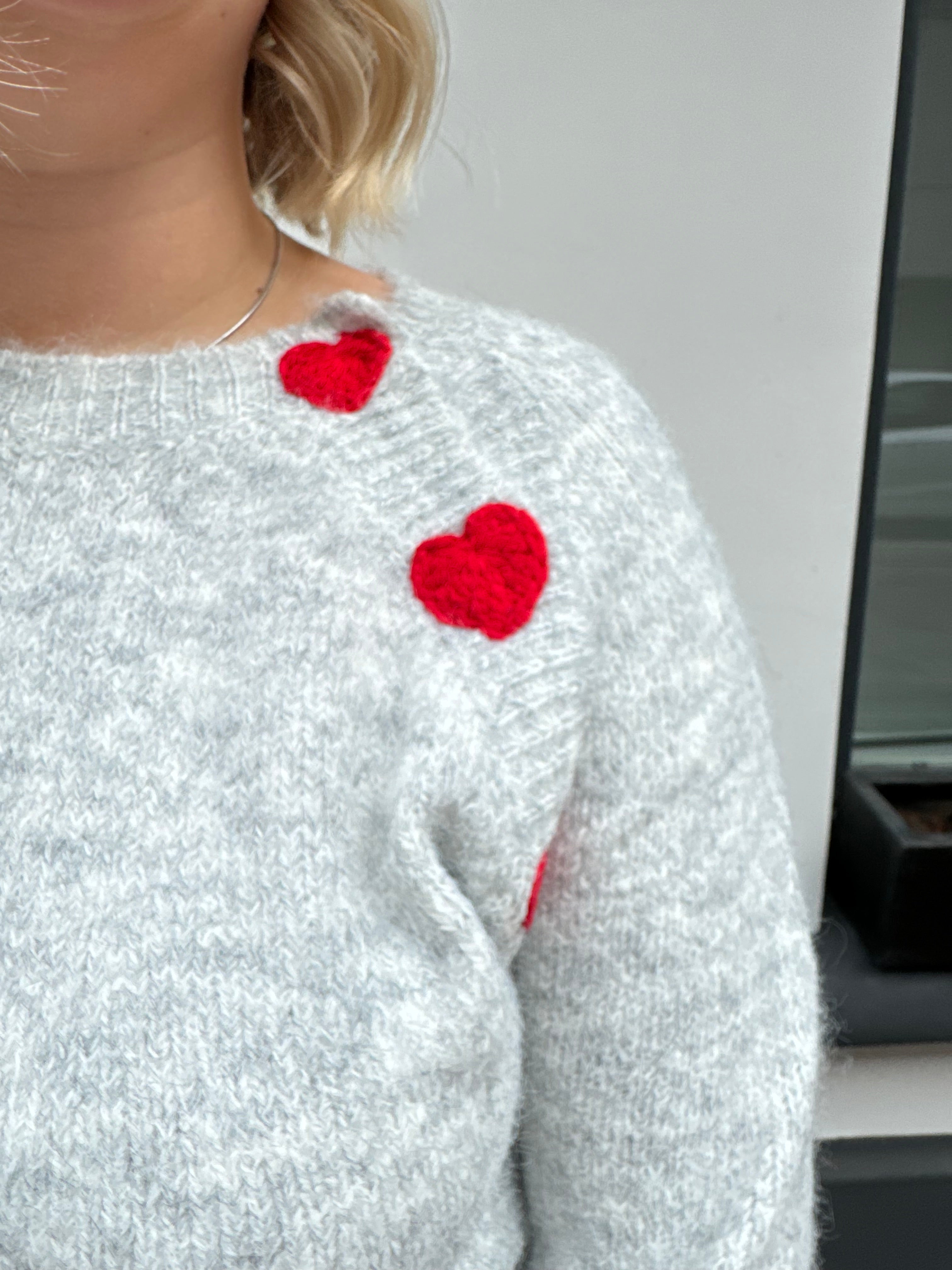 Heart knit - Gris