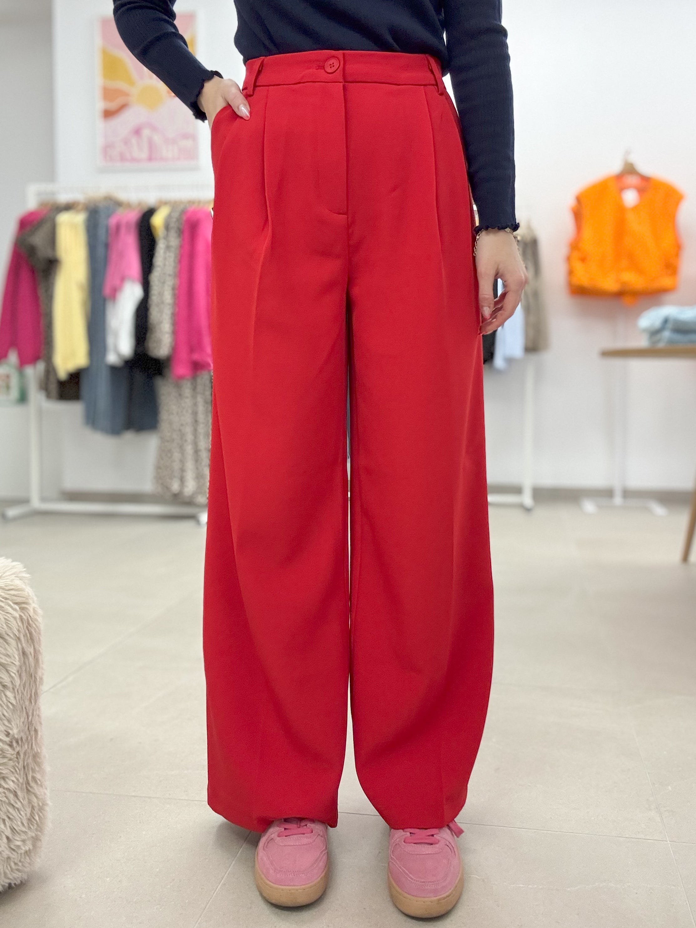 Bo wide trouser - Red