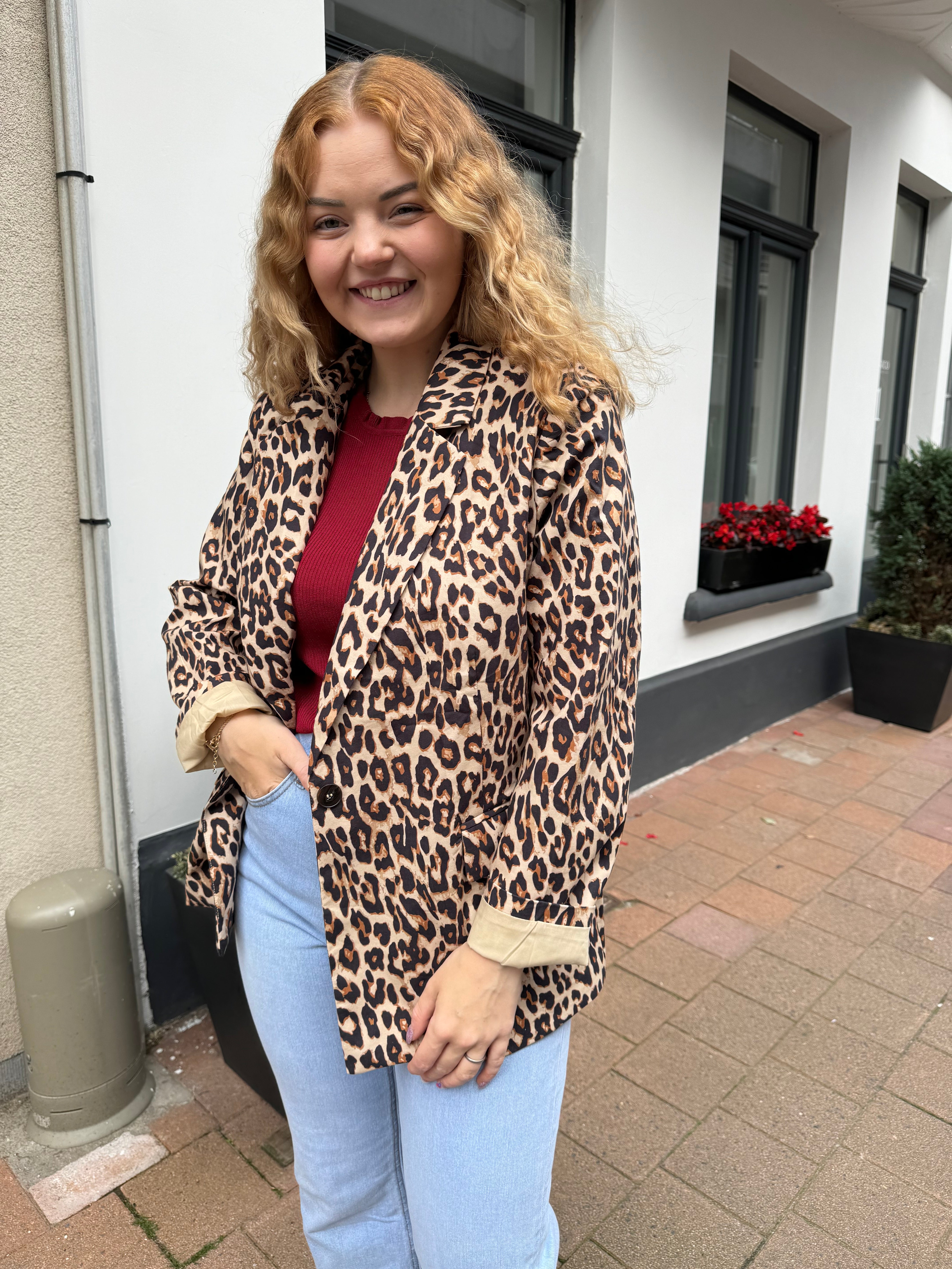 Leopard Blazer