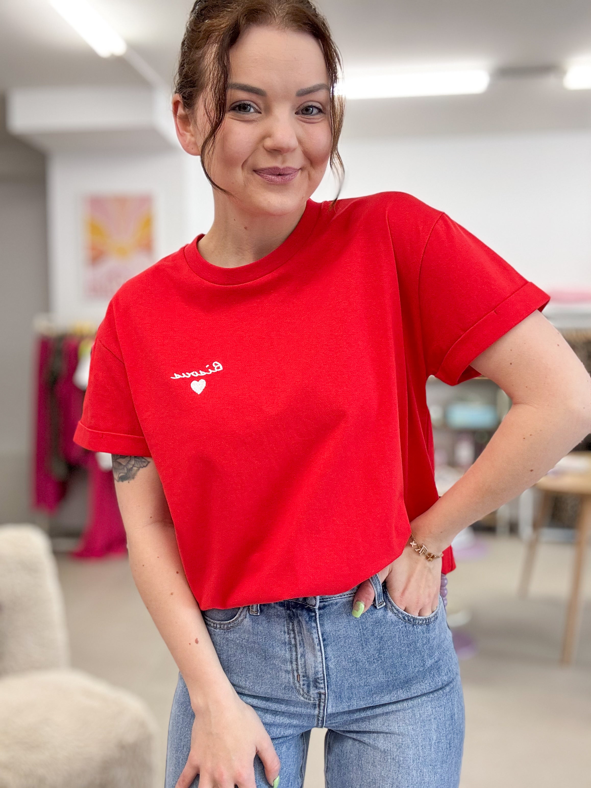 Bisous tee - Red