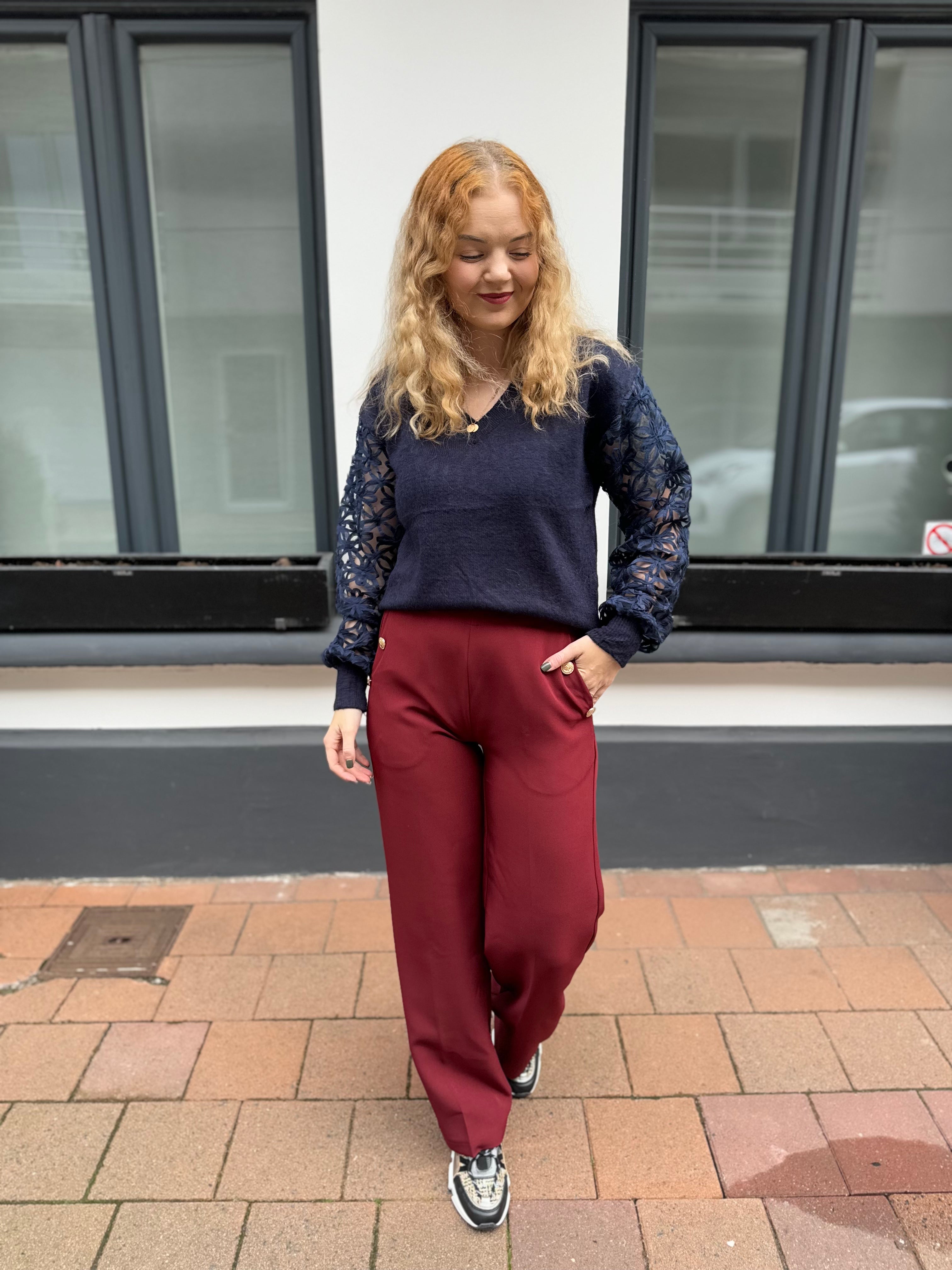 Classy Trouser - Bordeaux